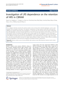 Investigation of LRS dependence on the retention of HRS in CBRAM