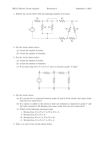 EE111 Electric Circuit Analysis Recitation 2 September 4, 2015 1