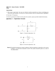 Question 1 — Equivalent Circuits