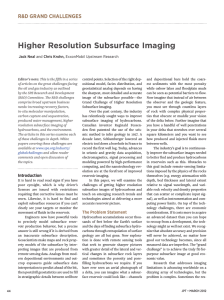 Higher-resolution subsurface imaging of hydrocarbons