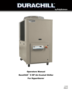 0p Operators Manual DuraChill 5 HP Air-Cooled