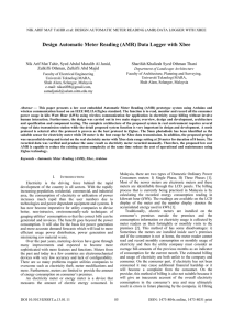 Design Automatic Meter Reading (AMR) Data Logger with Xbee