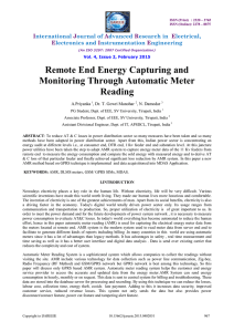 Remote End Energy Capturing and Monitoring Through