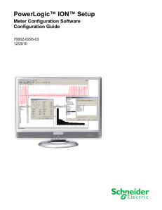 PowerLogic ION Setup Device Configuration