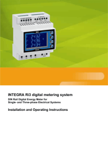 INTEGRA Ri3 digital metering system