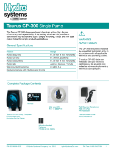 Taurus CP-300 Manual