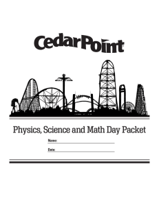 Physics, Science and Math Day Packet