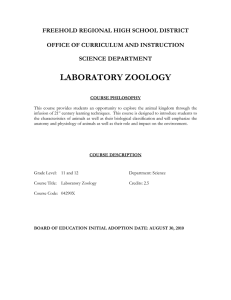 laboratory zoology - Freehold Regional High School District