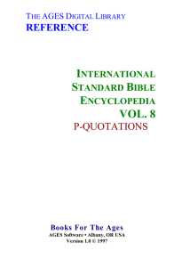 ISBE - Vol. 8 (PQ) - Briarchase Missionary Baptist Church
