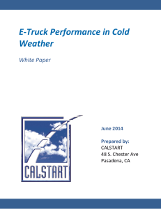 E-Truck Performance in Cold Weather