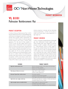 VL 8101 Pultrusion Reinforcement Mat