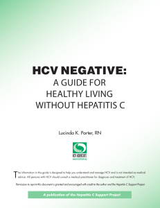 A Guide to Heathy Living without HCV