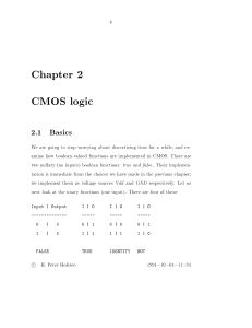 Chapter 2 CMOS logic