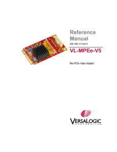VL-MPEe-V5 Reference Manual