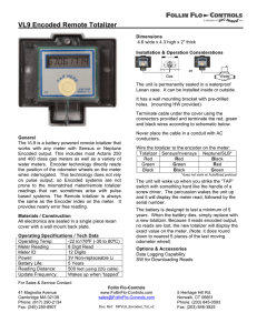 VL9 Encoded Remote Totalizer - Follin Flo