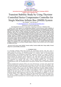 Transient Stability Study by Using Thyristor Controlled Series