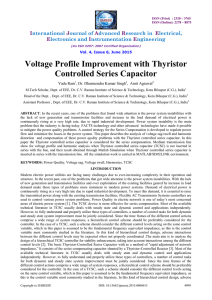 Voltage Profile Improvement with Thyristor Controlled Series Capacitor