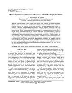 Optimal Thyristor Control Series Capacitor Neuro