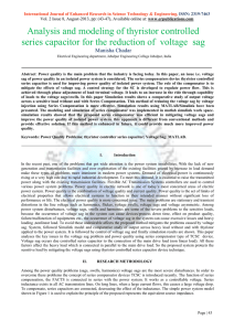 Analysis and modeling of thyristor controlled series capacitor for the