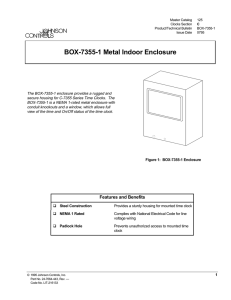 BOX-7355-1 Metal Indoor Enclosure