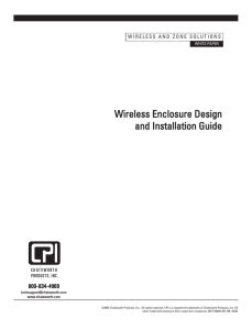 Wireless Enclosure Design and Installation Guide