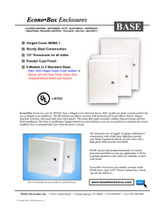 Econo•Box Enclosures Econo•Box Enclosures