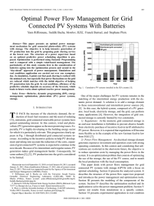 Optimal Power Flow Management for Grid Connected PV Systems