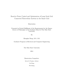 Reactive Power Control and Optimization of Large Scale Grid