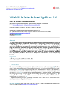 Which Bit Is Better in Least Significant Bit?