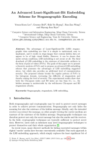 An Advanced Least-Significant-Bit Embedding