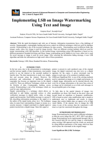 Implementing LSB on Image Watermarking Using Text