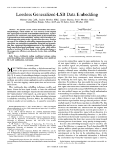 Lossless Generalized-LSB Data Embedding