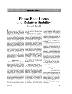 Phase-Root Locus and Relative Stabilitv