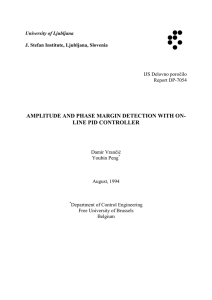 amplitude and phase margin detection with on