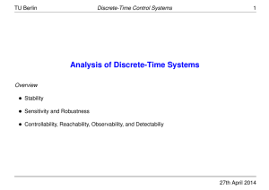Analysis of Discrete