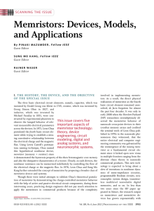 Proceedings of the IEEE: Special Issue on Memristors