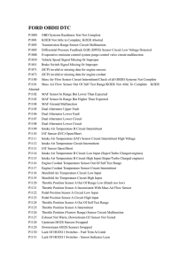 FORD OBDII DTC