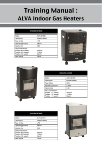 ALVA Indoor Gas Heaters