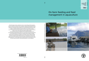 On-farm feeding and feed management in aquaculture
