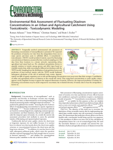 Environmental Risk Assessment of Fluctuating Diazinon
