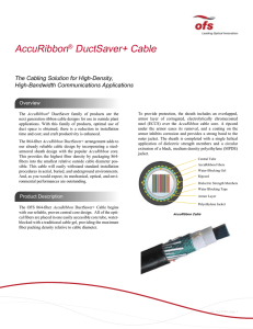 AccuRibbon® DuctSaver+ Cable