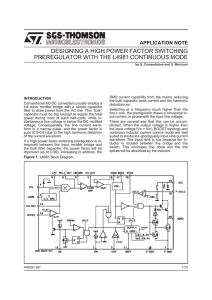 designing a high power factor switching preregulator