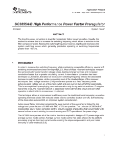 U-153 UC3855A/B High Performance Power Factor Preregulator