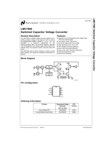 0157 - LMC7660 Switched Capacitor Voltage Converter