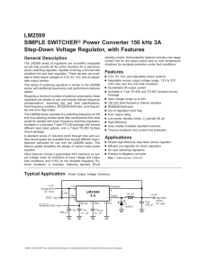 LM2599 SIMPLE SWITCHER Power Converter 150