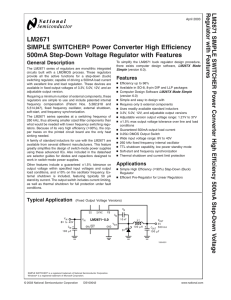 LM2671 SIMPLE SWITCHER Power Converter High Efficiency