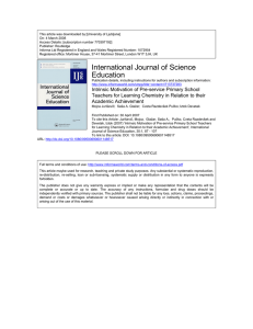 International Journal of Science Education