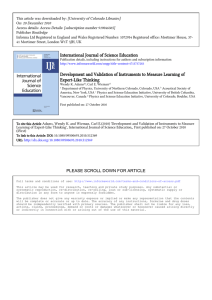 International Journal of Science Education Development and