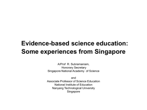 Evidence-based science education