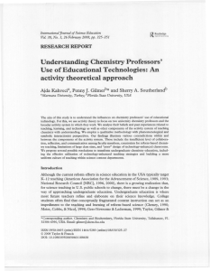 International Journal of Science Education, 30(3)